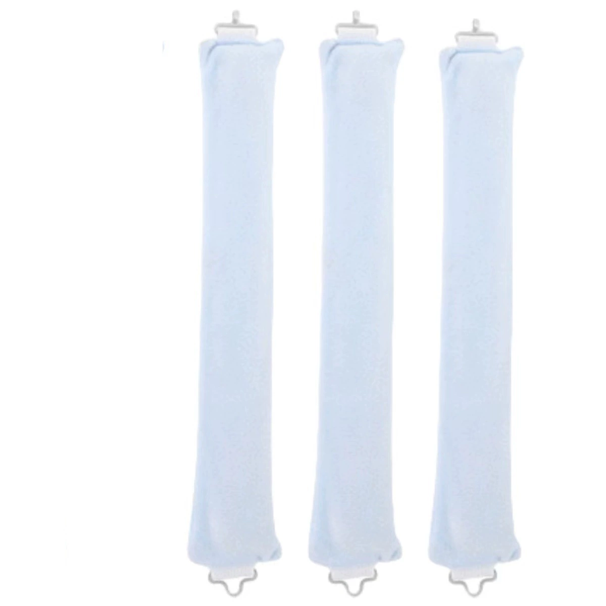 3-hook velvet hair curlers, big-wave sleep rollers set, multi-piece plush curling rods