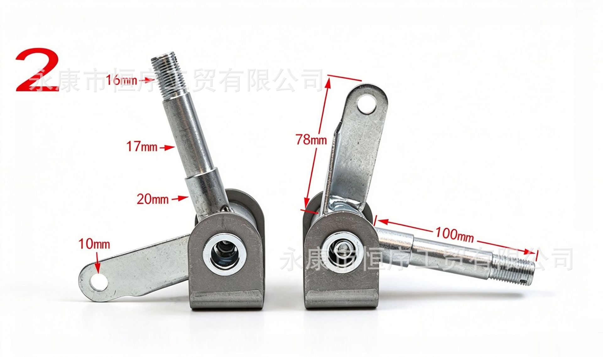 168 Go-Kart Parts DIY Four-Wheel Modified Steering Knuckle Flange Wheel Hub Mount Front Wheel Bearing Mount