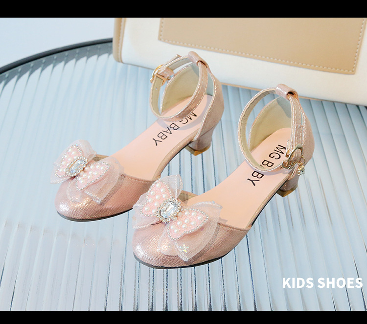 Sandali con tacco alto e spesso a forma di fiore, sandali alla moda per bambini, bambini grandi, scarpe romane per bambine, scarpe estive_voghion.com
