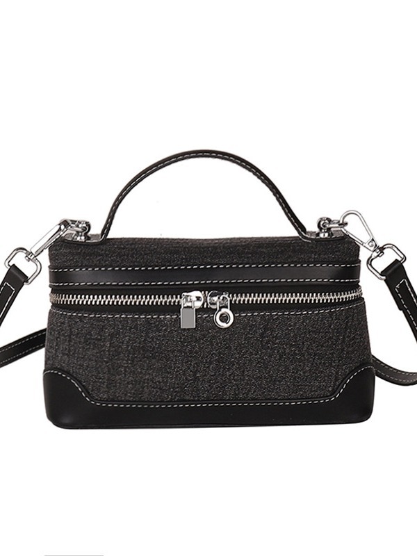 Bolso de diseño de nicho para mujeres nueva moda denim cross-border color contrastante empalme bolso de hombro de tendencia bolso pequeño