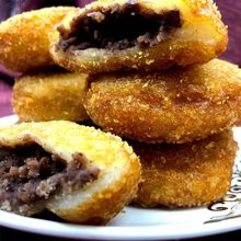 东北老式油炸糕东北特产小吃江米面红小豆馅油炸糕零食糕点包邮