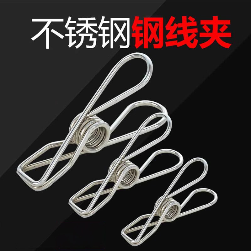 Stainless Steel Clothespins for Home Use, Windproof for Drying Clothes, Quilts, Underwear, Socks, Small Clothespins for Drying