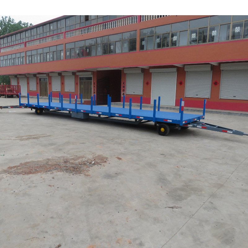 拖车转运欧能1000装载机械重型拖车按装板车平板车牵引厂区挂车需