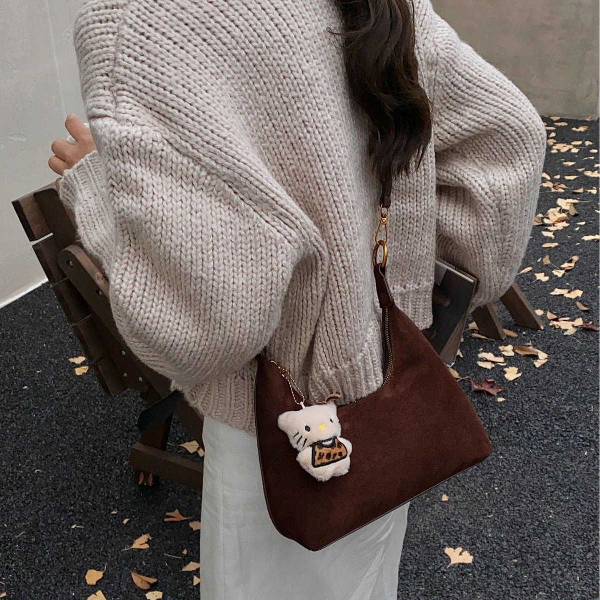 Alta sensación retro bolso de mano de mujer 2025 nuevo hombro mochila de textura esmolada bolso de bolsillo