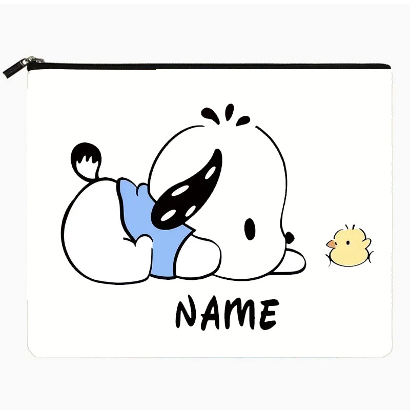 Transfronterizo de Amazon, Sanrio Coolomy Pacha bolsa de lavado de perro lona portátil de doble cara impresión viaje