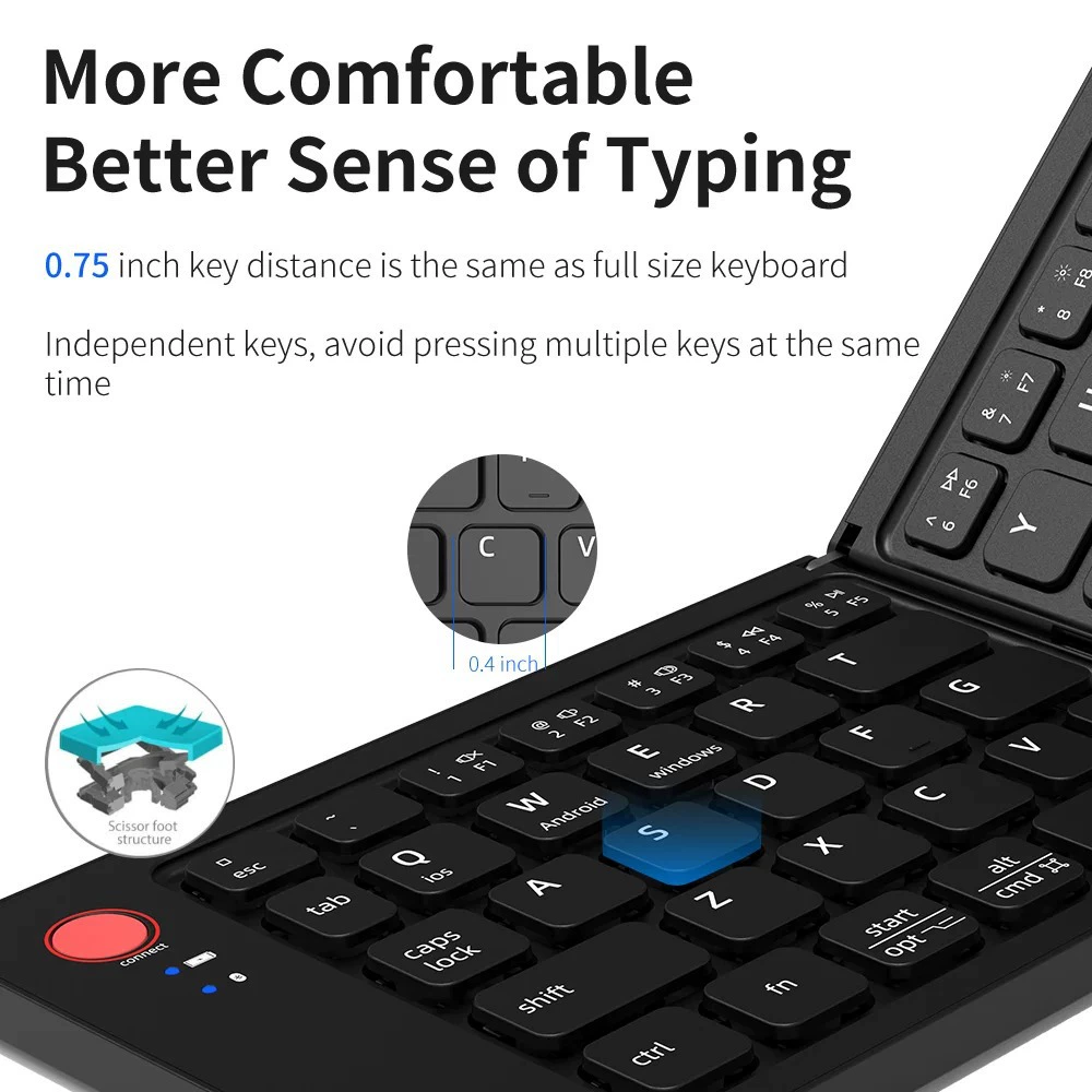 Handheld small keyboard charging, tablet mobile phone, laptop, bluetooth