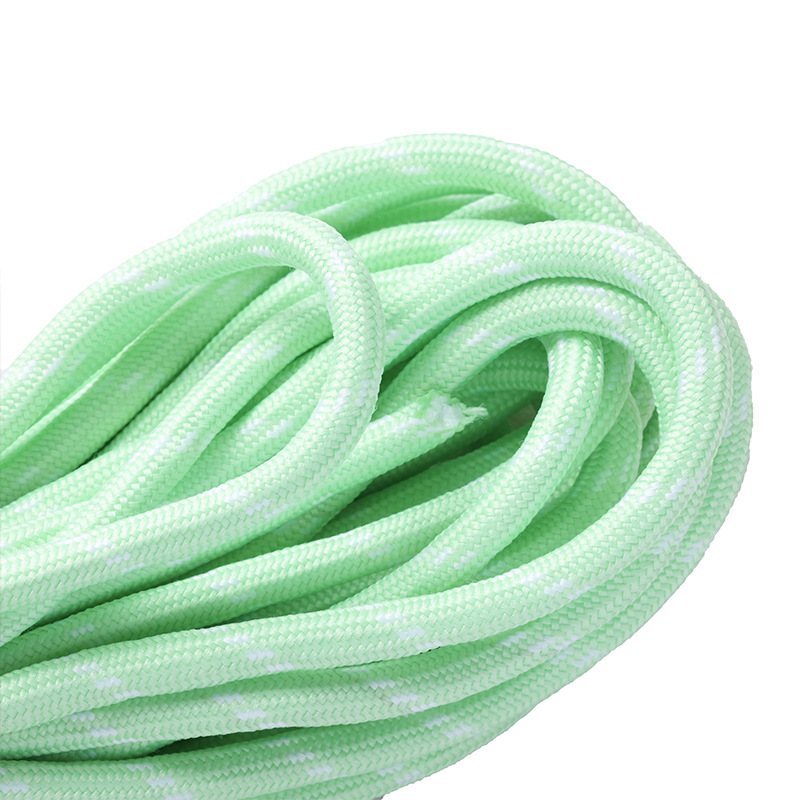 Cuerdas de poliéster coloridas de 5 mm cuerdas redondas cuerdas de agrupación resistentes al desgaste DIY cuerdas tejidas a mano colgante de llaver creativo