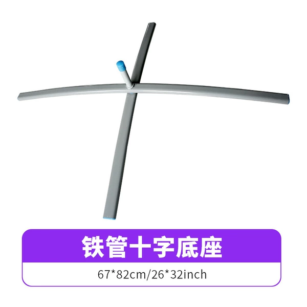 Coated iron cross base
