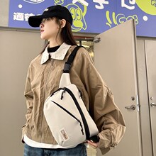 斜挎胸包女双肩包百搭包时尚潮流男女胸前包休闲大容量单肩斜挎包