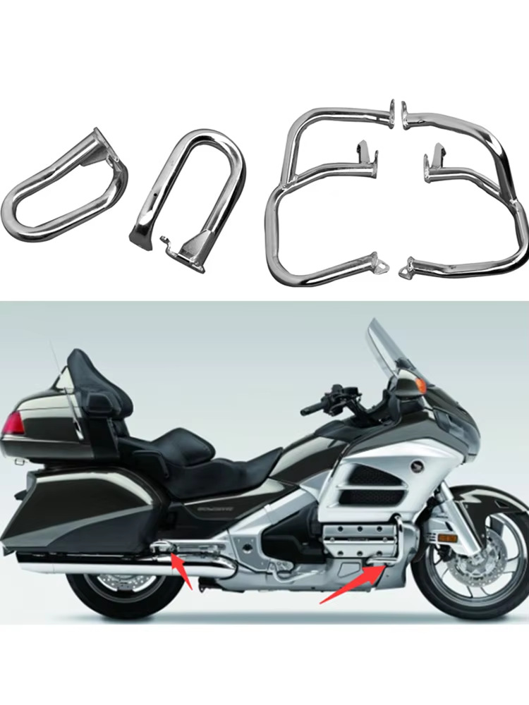Suitable for Gold Wing 1800 Gl 1800A 01-17 Chrome Motorcycle Engine Bumper