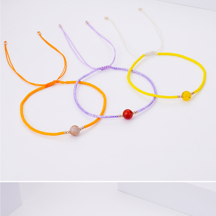 Fashion Solid Color Beaded Handmade Womenu0027S Bracelets 1 Piece