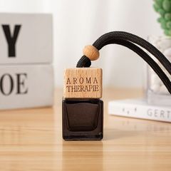 Car Air Freshener Empty Bottle Black Car Ornament Perfume Pendant Hanging Car Oil Decor