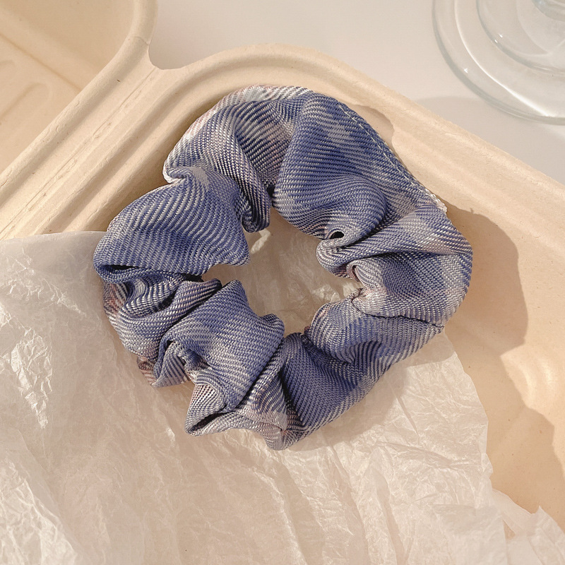 Pequeño, fresco y dulce, lazo para el cabello de intestino grueso, linda cuerda para el cabello a cuadros, atmósfera coreana, cuerda para el cabello, tocado de goma