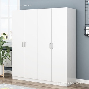 Wardrobe Solid Wood Home Bedroom Rental Room Simple Assembly Small Apartment Kidsren's Simple Storage Large Wardrobe