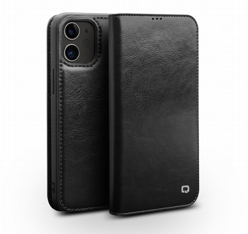 Ốp lưng da thật gập bảo vệ thẻ cho iPhone 12 Pro Max / 12 mini — IPhone12 mini 5,4 inch màu nâu cổ điển, IPhone12 mini 5,4 inch màu đen cổ điển, IPhone12 Pro 6,1 inch màu nâu cổ điển, IPhone12 Pro 6,1 inch màu đen cổ điển chi tiết 28