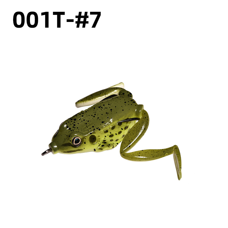 Lei Rana biónica Luya cebo suave Lei Rana cebo de imitación al por mayor tiro largo cebo negro Luya Lei Qiang Rana cebo falso lote