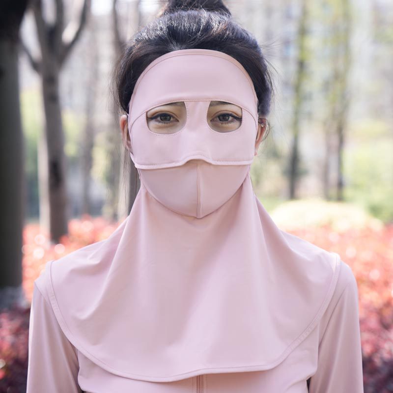New Comprehensive UV Protection Face Mask, Sun Protection Panda Style, Large, Full-Around Sunshade