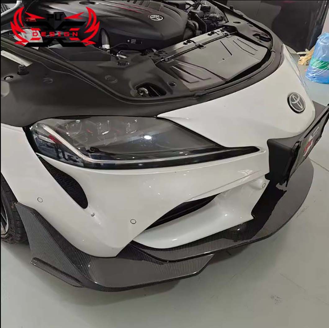 Suitable for Toyota Supra A90 A91 Bumper Modification Cfa Decorative Front Lip Spoiler Dry Carbon Fiber Mk5