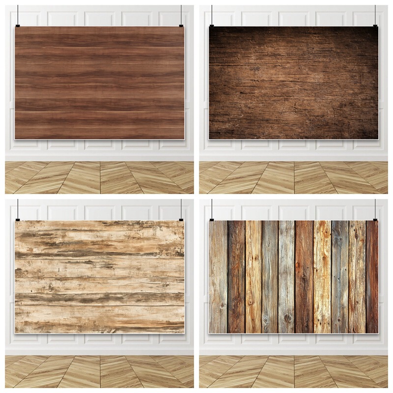 Rural Simulation Photography Background Cloth Retro Striped Wooden Board Scene Cloth Decorative Photo Background Cloth Banner