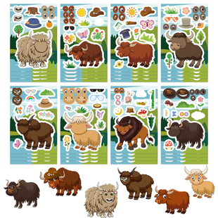 8���¿ͨ��ţƴ�NDIYƴĘ��ͯ����b��֙Cˮ�����~����ˮ�N��