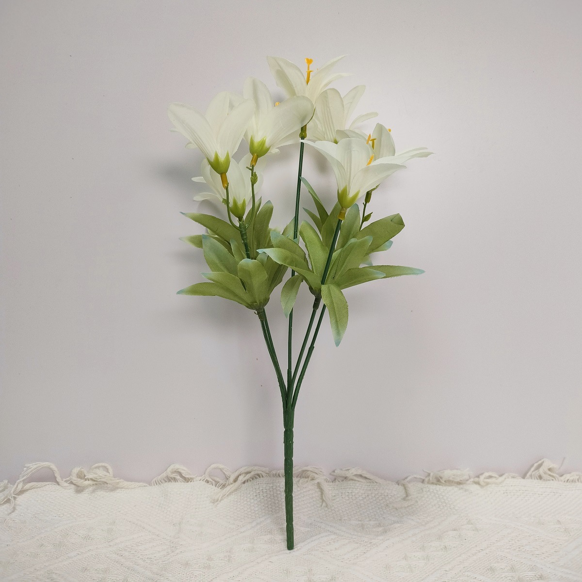 Simulación de flores de lirio decoración del hogar diseño de props de fotografía boda Jardín de Monet Simulación de flores de estilo de Monet