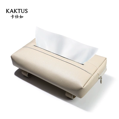 Car tissue box/set: Tissue Box Leather Car-Mounted Seat