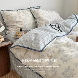 四件套;床罩床笠;枕套