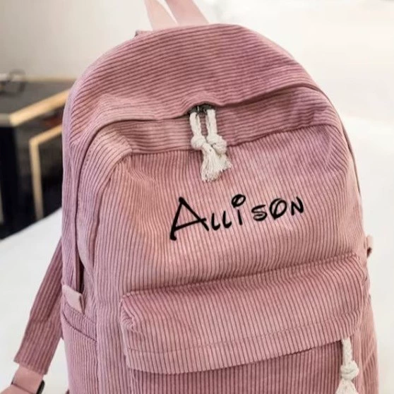 Вышитый рюкзак ETSY, школьный рюкзак Barba Bag Baksno, полосатый стиль для старшеклассника