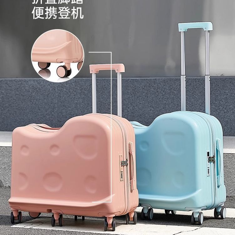어린이용 대용량 여행가방, 앉고 탈 수 있는 여아용 신형 트롤리 케이스, 탑승용 비밀번호 상자, 남아용 여행가방