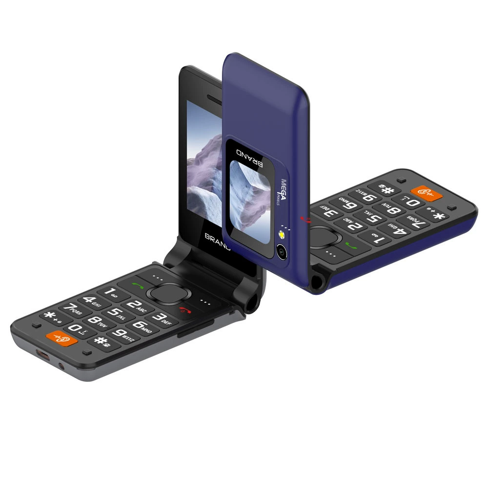 Мобильный телефон для пожилых, складной экран, 2G, 4, 4G, (торговля через границы), широкий экран