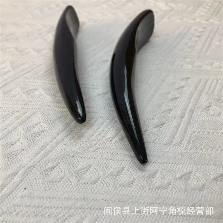 Natural Buffalo Horn Gua Sha Massage Stick 19-20cm Acupoint Pen for Facial Body and Foot Massage quality and texture