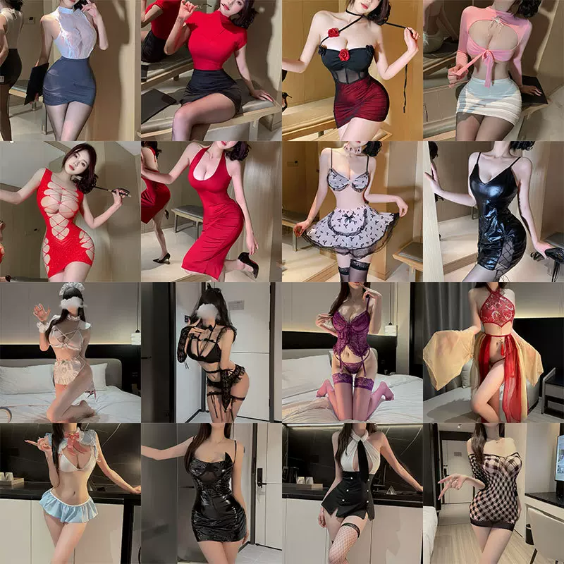 霂恋情趣内衣性感情侣约会调情制服秘书空姐角色扮演包臀睡裙免脱