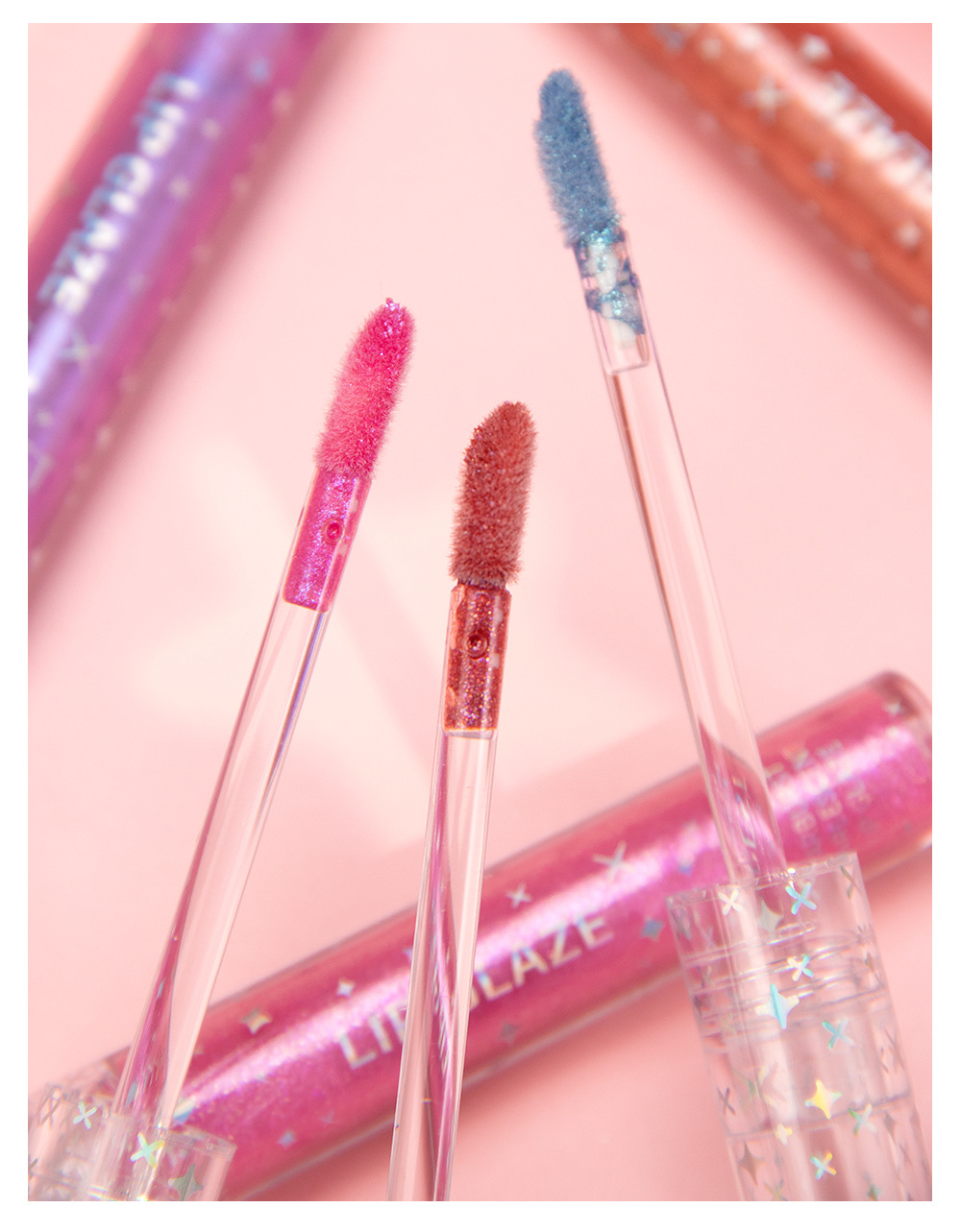carina QIBEST Beliebte Ji-Farbe für lang anhaltende Feuchtigkeitsversorgung, schillernder Perlmuttspiegelglanz und polarisierter Lipgloss_voghion.com