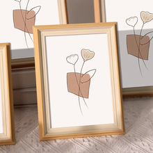 简约相框空框摆台高级感7寸8装裱框架儿童相册洗照片做成画框a4A3