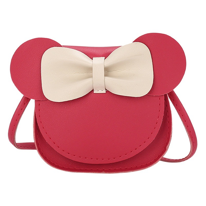 Estilo coreano bolso de mensajero de los niños de moda arco lindo estilo Occidental bebé monedero mini bolso de la princesa de la muchacha