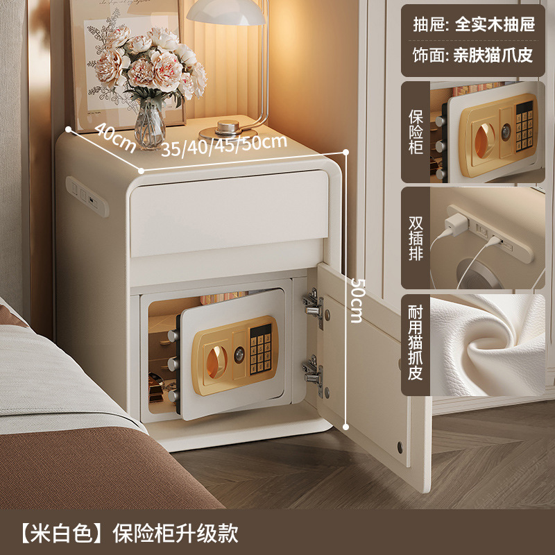 Smart cabecera caja fuerte en todo 2025 nuevo dormitorio con cerradura nicho de diseño pequeño armario de cabecera