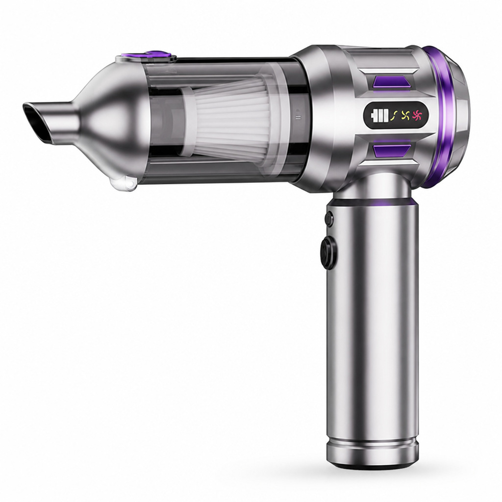Car Vacuum Cleaner, Rechargeable, Portable, Handheld, Brushless, Small, Powerful Dust Blower, High Suction Vacuum Cleaner, Wireless
