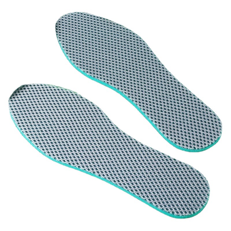 Malla de onda de mar espalda elástica plantilla deportiva desodorante absorbente de sudor de los hombres Plantilla de absorción de choque hecha a mano entrenamiento militar de las mujeres suave