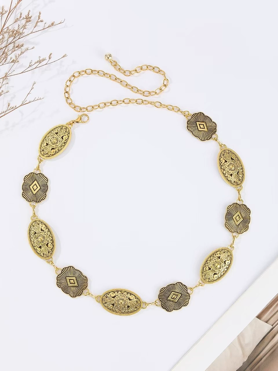 Европейская и американская металлическая цепочка на талию, овальный универсальный аксессуар, джинсы, подходящий к костюму, джинсовое платье, модный ремень на складе