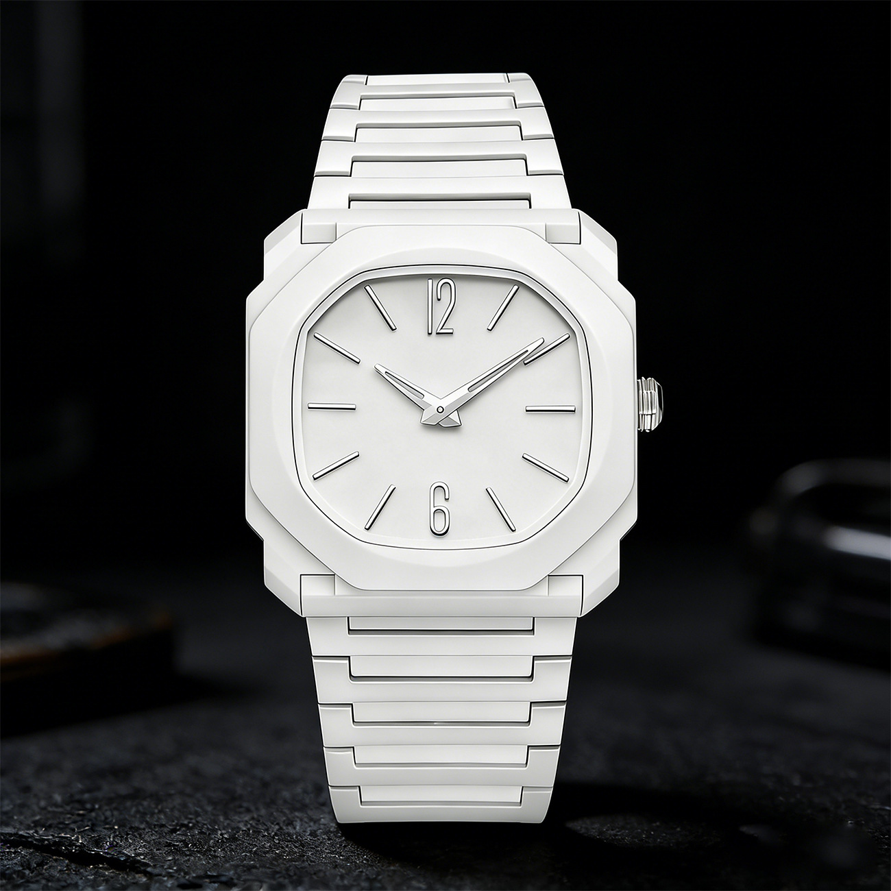 Cross-Border New Square Waterproof Watch for Men, High-End Quartz Wormhole Concept Casual Watch, Trendy Quartz Watch