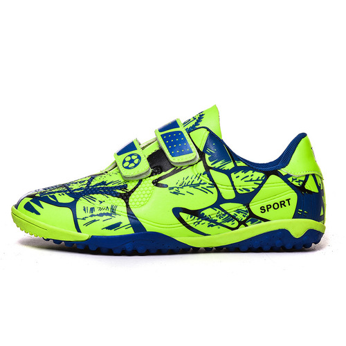 Factory-Made Soccer Cleats with Velcro, Plus Size — Kids' and Adults' Long-Stud & Short-Stud Shoes for Elementary & Middle School Games and Training