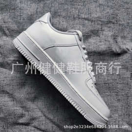 广州健健鞋服莆田空军一号纯白低帮男鞋经典款AF1女舒适小白鞋