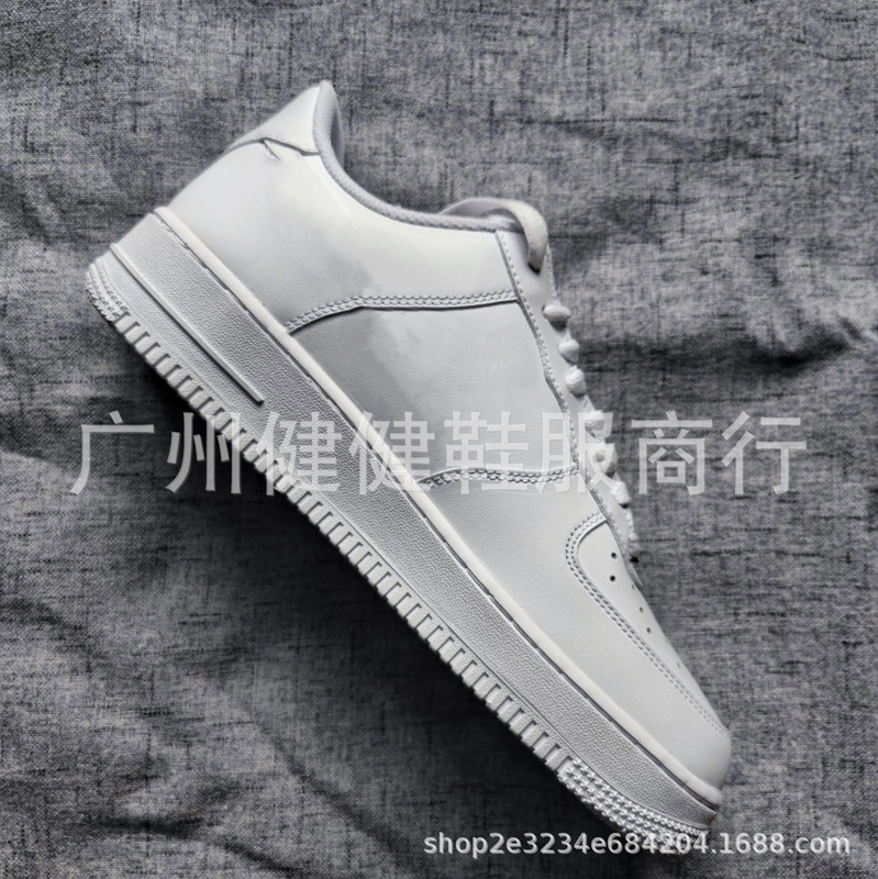 Guangzhou Jianjian Shoes and Clothing Putian Air Force One Pure White Low-Top Men's Shoes Classic Af1 Women's Comfortable White Sneakers