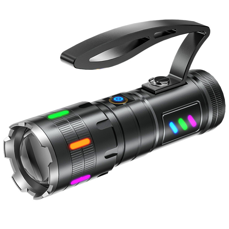 Lámpara de bicicleta al aire libre para montar por la noche linterna de luz fuerte faro a prueba de lluvia carga carretera de montaña equipo de bicicleta