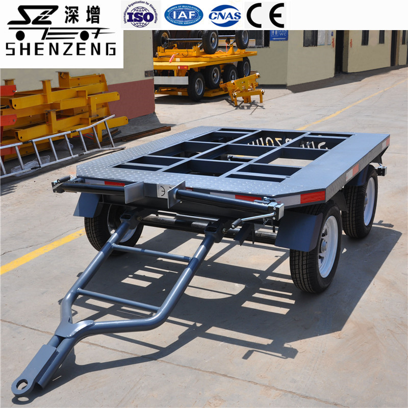 2吨骨架运输拖车 发电机组拖车 设备平板拖车 框架拖车