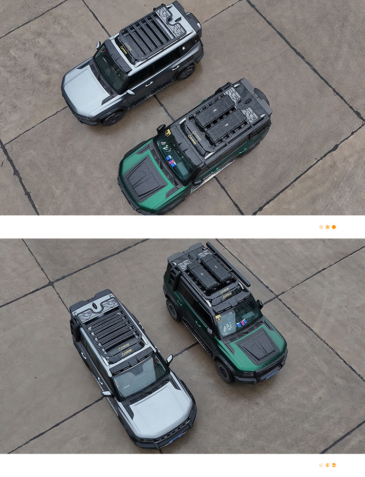 Jietu Traveler Roof Platform, Shanhai T2 Roof Rack, Roof Frame, Ladder, Backpack, Aluminum Alloy Roof Luggage Rack