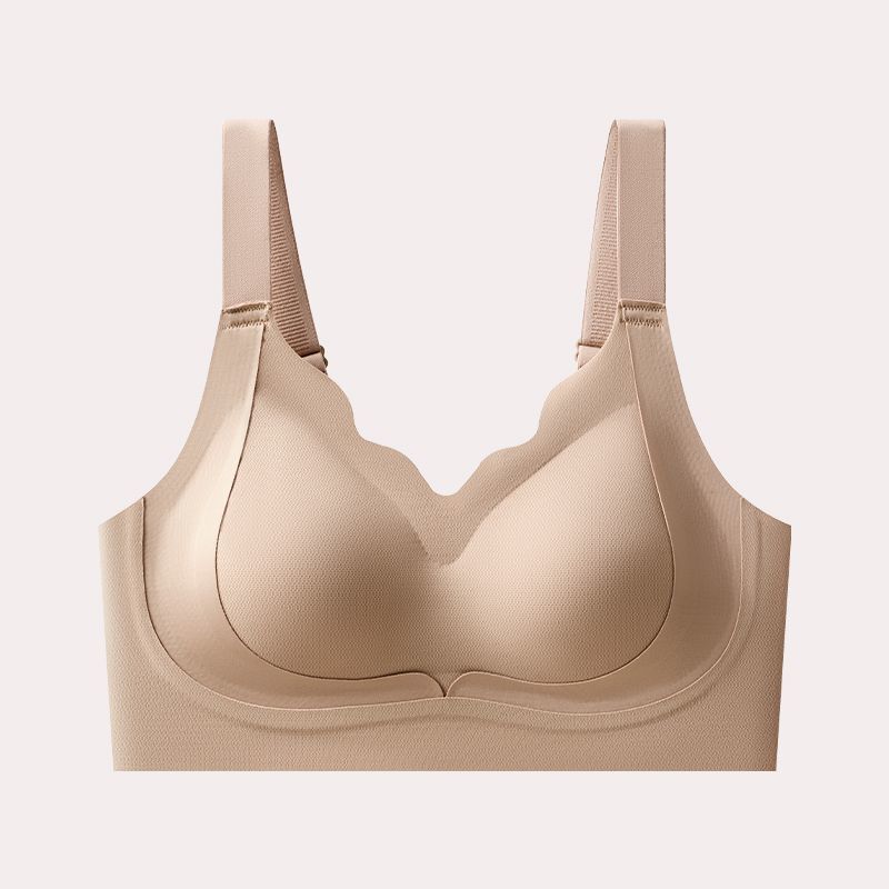 跨境外贸爆款无痕粉底液内衣女收副乳提拉软支撑舒适聚拢运动内衣|undefined