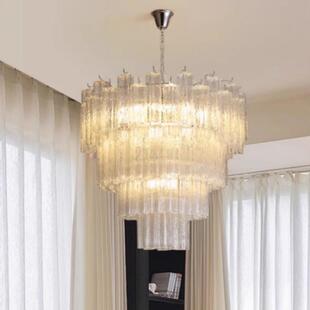 法式MURANO玻璃吊灯南洋中古客厅轻奢水晶餐厅复古别墅楼梯灯-阿里巴巴