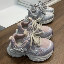 批发一件代发2025秋季新款女儿童时尚运动老爹鞋韩版公主跑步鞋