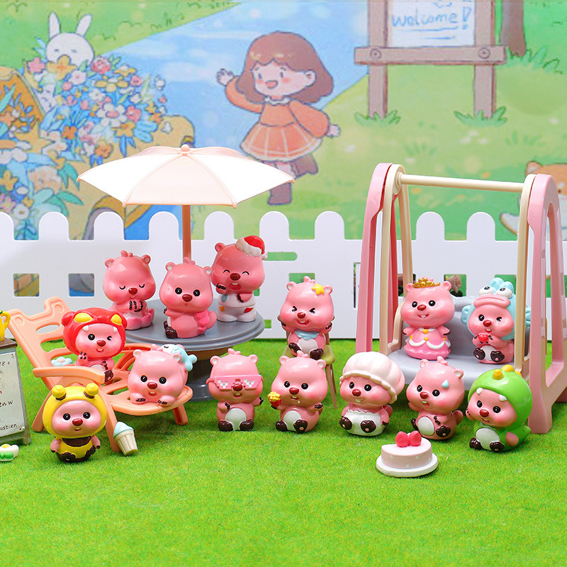 Las celebridades de Internet tienen el mismo estilo, súper dulce y lindo loppy, juego de moda, caja ciega, periféricos de mano, regalos de cumpleaños para amigos